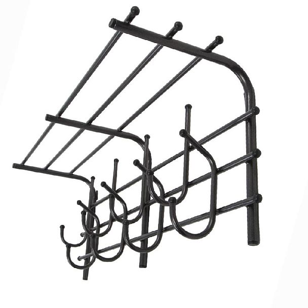 Вешалка с полкой антик-медь - Вид 3