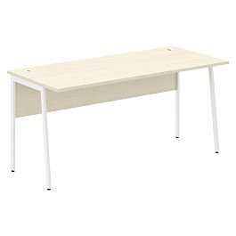 Стол прямой СП-4P Клен*/Белый 1600х720х755 IMAGO PLUS - Фото предпросмотра