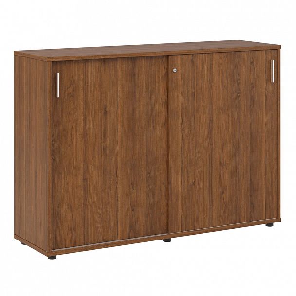 Тумба с раздвижными фасадами Trend Metal 147x43x107,2 орех - Вид 1
