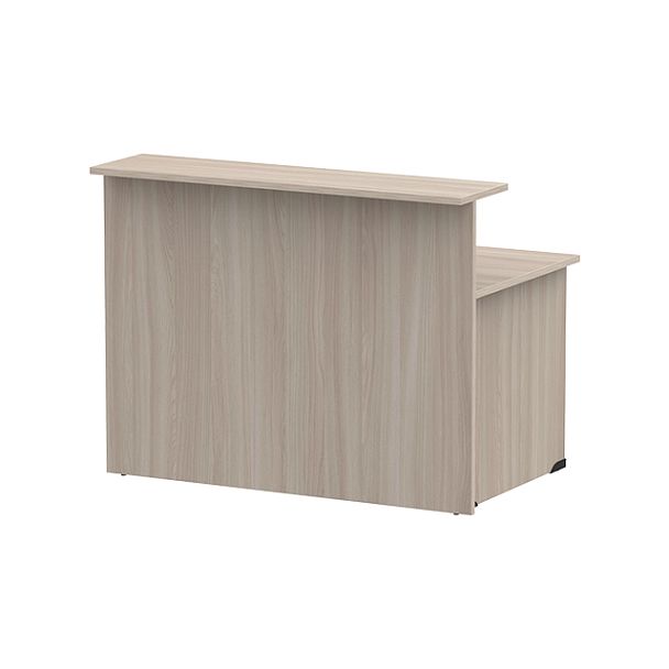 Стойка ресепшн прямая СР-140/80 ясень шимо светлый - Вид 1