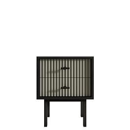 Тумбочка с двумя ящиками Emerson арт EM16/gray/L - Фото предпросмотра