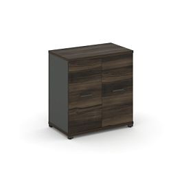 Concept Распаш. шкаф опорный/приставной CN.SOPR-001 W Дуб Мали/Антрацит/Металл Антрацит 720*420*750 - Фото предпросмотра