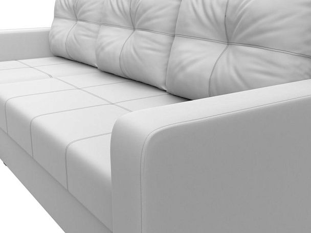 Диван угловой Ливерпуль Лайт левый угол Экокожа белый - Вид 4
