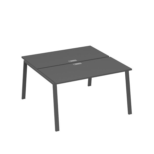 Рабочая станция на металлокаркасе TRE (2х140) A4 А4 Б3 174 БП антрацит премиум / металлокаркас антрацит - Вид 1