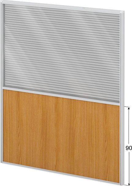 Модуль комбинированный "Мобильные офисные перегородки «Логика»"  ПК-ЛГ-МДК200х160/90Ж/Д-В1-303 ольха - Вид 1