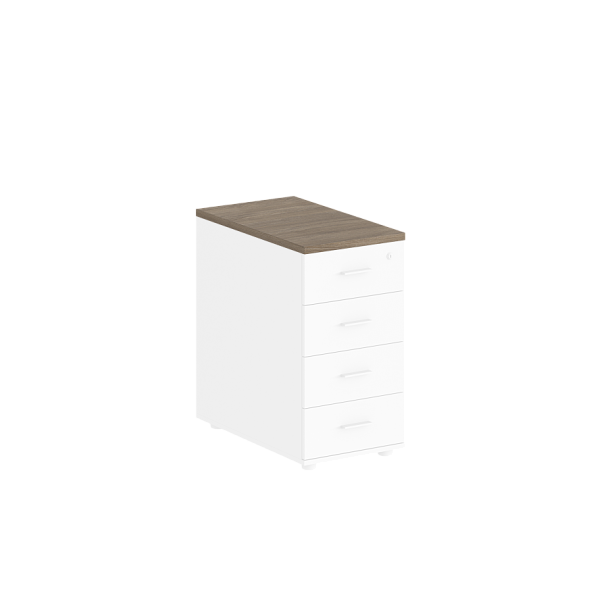 Топ тумбы приставной Sigma 700 400х700 ( к столам 700 тумбе гл. 700)  / цвет: дуб темный - Вид 1