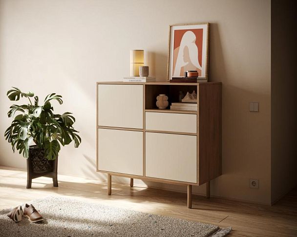 Комод с тремя дверками и ящиком Alice арт ALC04 - Вид 3