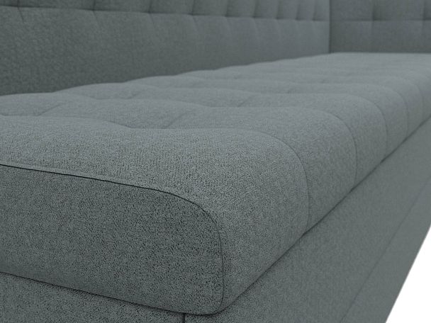 Диван кухонный Бриз с углом справа Рогожка серый - Вид 4