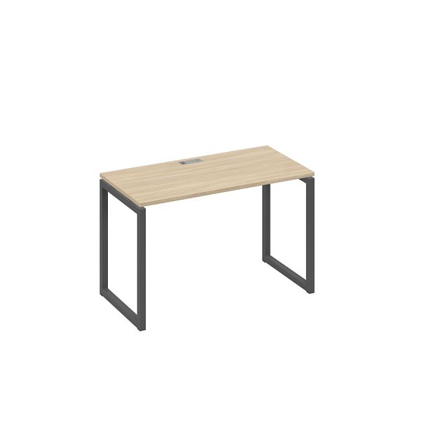 Стол письменный на металлокаркасе QUATTRO A4 А4 Б4 003 БП дуб скандинавский / металлокаркас антрацит - Вид 1