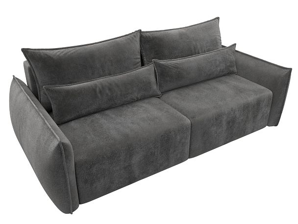 Диван прямой Лига-051 НПБ Велюр серый - Вид 6