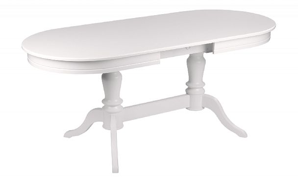 Обеденная группа стол Арей 160(210)х90х76 Белый и 6 стульев Арктос Белый/Бирюзовый жаккард - Вид 4