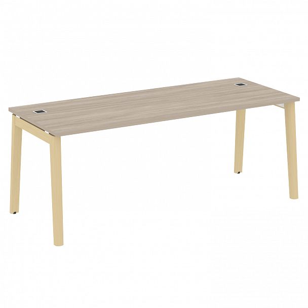 Стол рабочий руководителя "Onix wood direct" OW.SRR-6.8 дуб аттик/дуб светлый - Вид 1