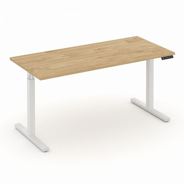 Стол электроподъемный "MOVE UP" MV.SE-4.7 Белый металл / Тиквуд Светлый - Вид 1