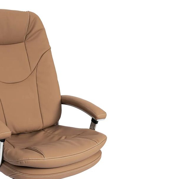 Кресло Софти Люкс/Softy Lux, Экокожа LUX Classic 18-13, св.-коричневый - Вид 12