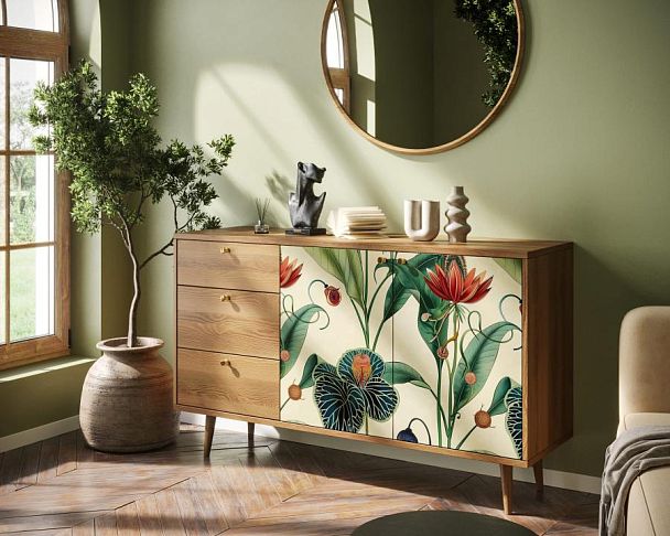 Комод Berber с двумя дверками и ящиками арт BB05/Print_55 - Вид 3