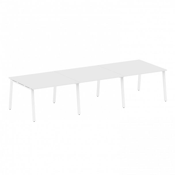 Стол для переговоров "Metal System" БА.ПРГ-3.2 белый - Вид 1