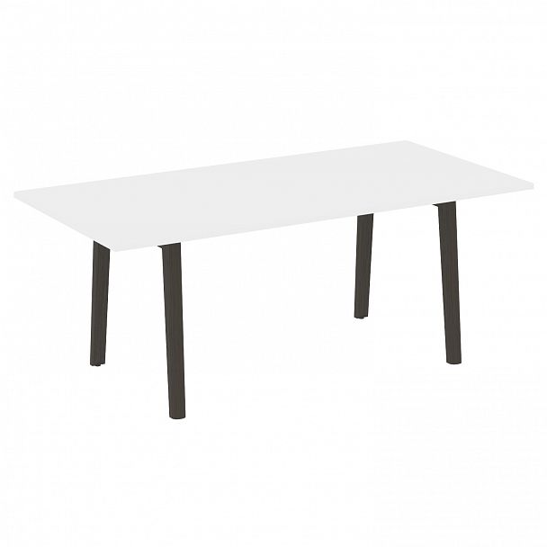 Стол переговорный "Onix wood direct" OW.PRG-19 белый/дуб темный - Вид 1