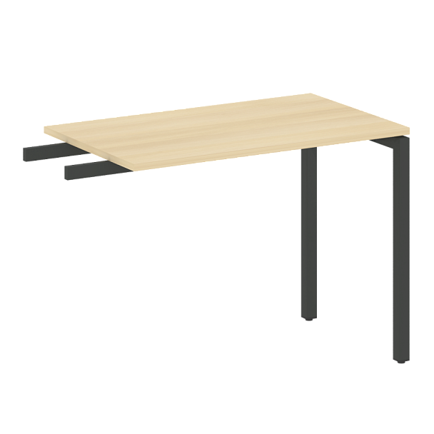 Metal System Quattro Приставной элемент на П-образном м/к 40БП.ПР-3 Акация/Антрацит металл 1000*600*750 - Вид 1