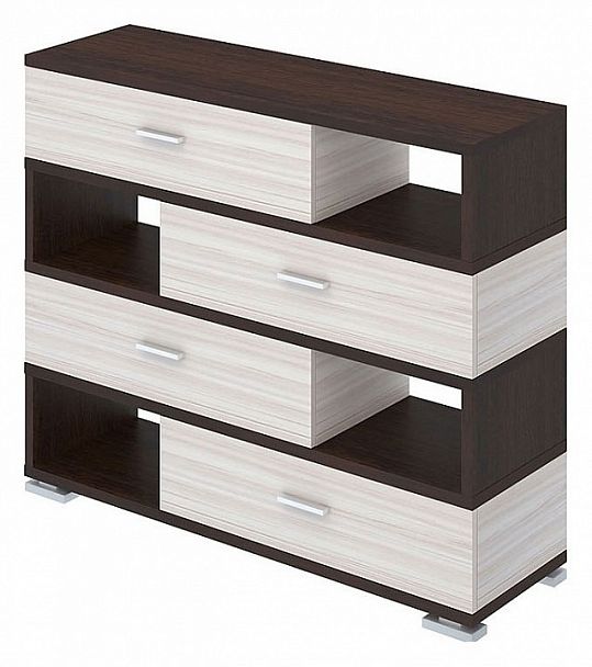 Тумба комбинированная Домино СБ-40/4 Венге/Карамель - Вид 1