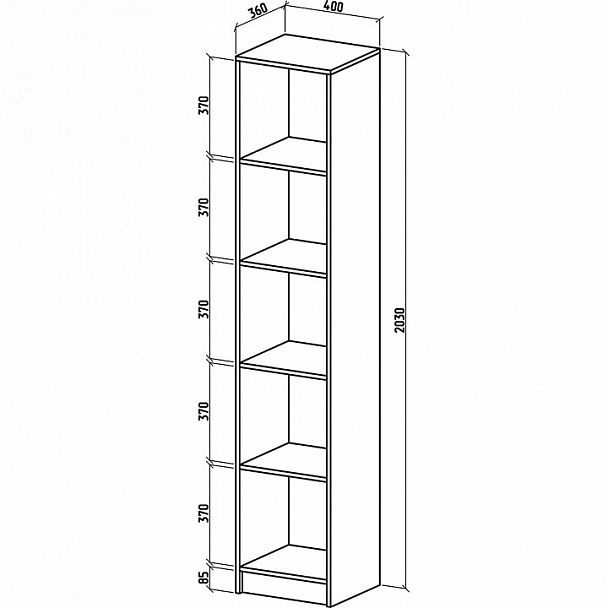 Шкаф для белья Бостон-2 - Вид 2