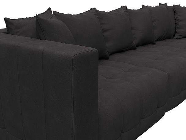 Диван угловой Лига-052 НПБ Лонг угол универсальный Замша коричневый - Вид 4