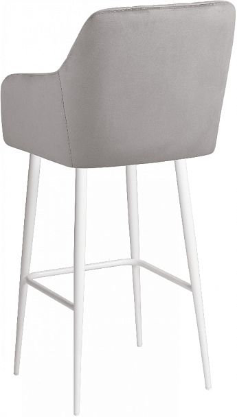 Комплект барных поворотных кресел Барли К, Confetti silver/белый, 2 шт. - Вид 6