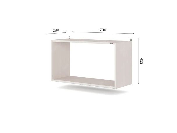 ЛАЙТ / LIGHT RLG064 Настенная полка 73x28x41,2 Дуб Молочный - Вид 5