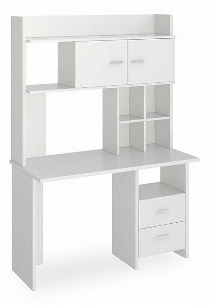 Стол компьютерный Нельсон Lite СКЛ-Прям120+НКЛХ-120 БЕ Белый - Вид 1