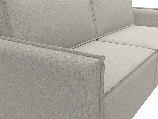 Диван прямой Либерти Рогожка бежевый - Вид 4