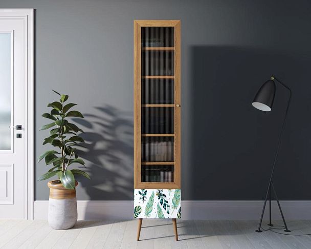 Буфет Berber одностворчатый с ящиком принт 44 арт BB48/Print_44 - Вид 5