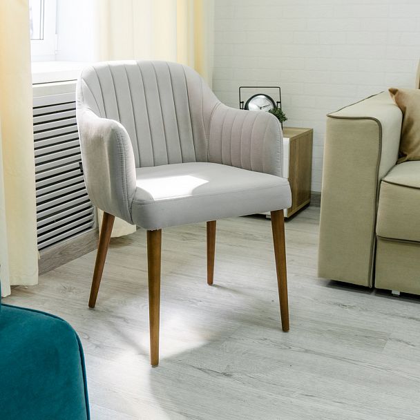 Стул Тюльпан, серый букле - Вид 7