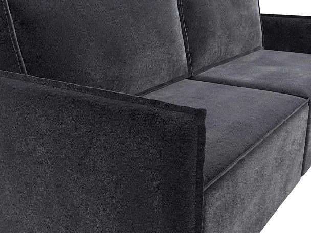 Диван прямой Либерти Велюр серый - Вид 4