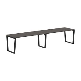Стол 2-х местный EVWST 3580 Мокко/Черный 3526х800х750 EDIS - Фото предпросмотра