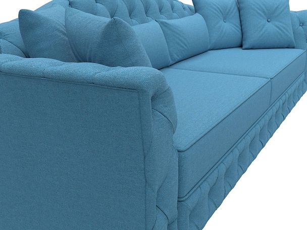 Диван прямой Артис Рогожка голубой - Вид 4