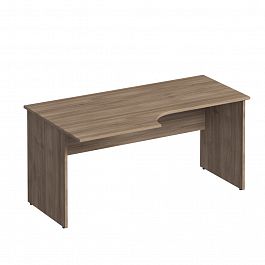 Стол эргономичный левый "Комфорт" К 133 дуб шамони темный - Фото предпросмотра