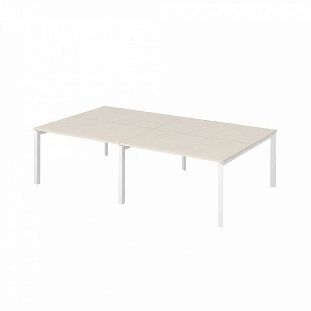 Рабочая станция на металлокаркасе "Столы для персонала" ПК-ТНП-СР280Х160Н4/МК/БЭ-В2-876 дуб альпийский - Вид 1