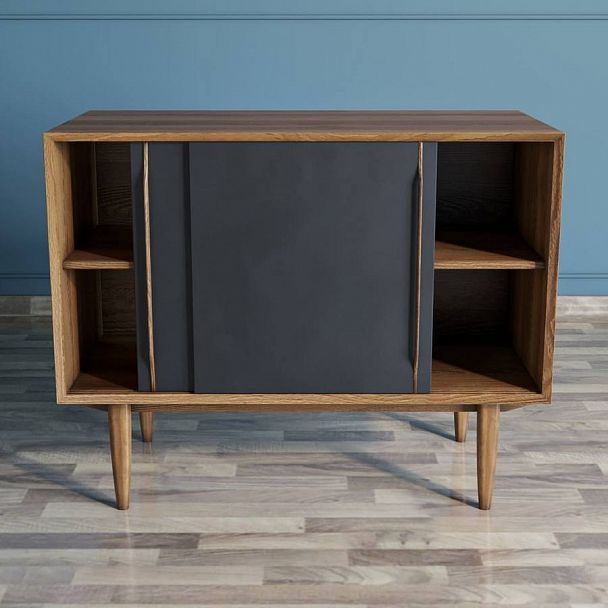 Комод "Bruni Black" 2 двери BR-25 - Вид 2