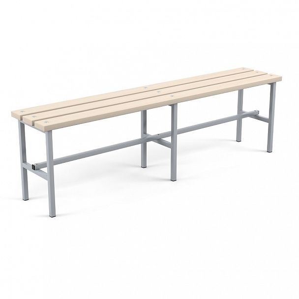 Скамейка с деревянным сиденьем 1500 - Вид 1