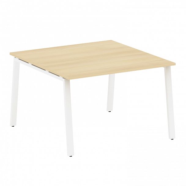 Стол для переговоров "Metal System" БА.ПРГ-1.2 акация/белый - Вид 1