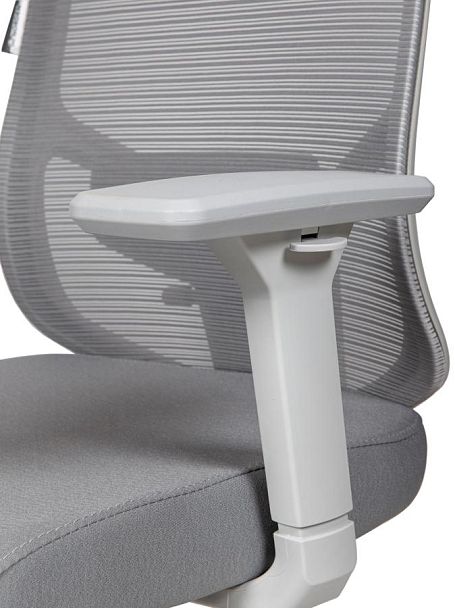 Кресло офисное / Best grey / серый пластик / серая сетка / серая ткань - Вид 8