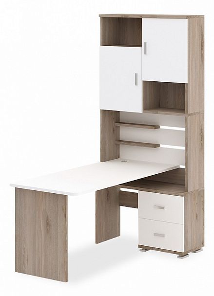 Стол компьютерный Домино СР-720/160 Белый/Нельсон правый - Вид 1