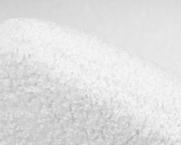 Кресло дизайнерское DOBRIN EMILY (белый (букле) ткань , хромированная сталь) - Вид 7