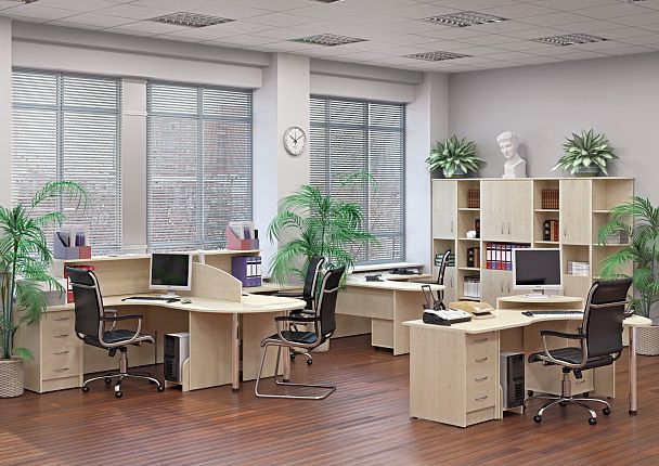 Стеллаж "Riva" А.СТ-3 клен - Вид 3