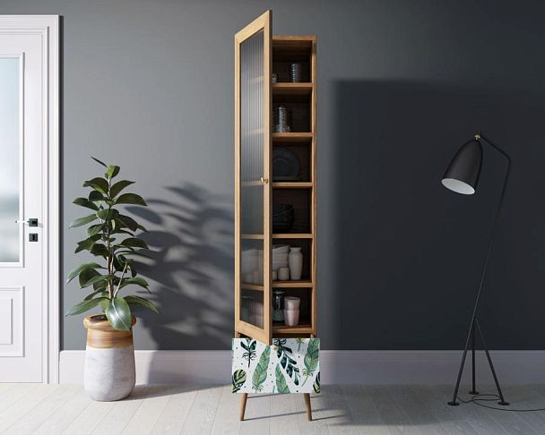 Буфет Berber одностворчатый с ящиком принт 44 арт BB48/Print_44 - Вид 2