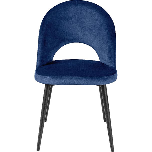 Стул кухонный Рэди синий велюр/черный - Вид 2