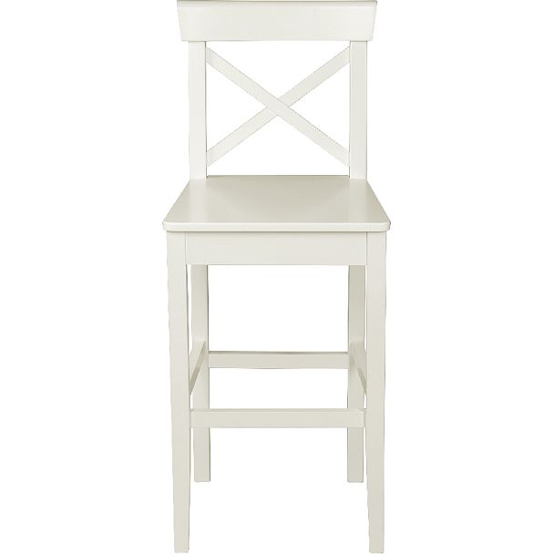 Комплект деревянных полубарных стульев с жестким сиденьем Бергольф Слоновая кость, 2 шт. - Вид 2