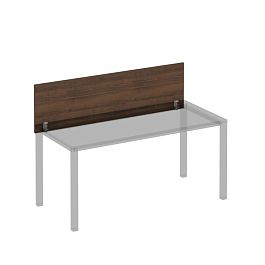 Экран для стола 160 на сером каркасе КФ с кронштейнами Комфорт КФ К.843 ОФ французский орех - Фото предпросмотра