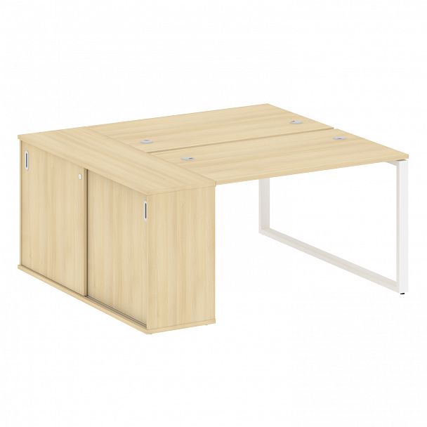 Рабочая станция "Metal System" БО.РС-СШК-1.2 акация/белый - Вид 1