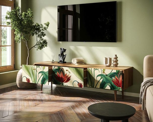 Комод Berber с ящиками низкий под TV арт BB19/Print_55 - Вид 2