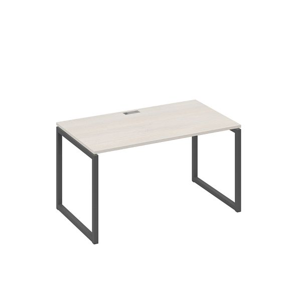 Стол письменный на металлокаркасе QUATTRO A4 А4 Б4 024 БП дуб / металлокаркас антрацит - Вид 1